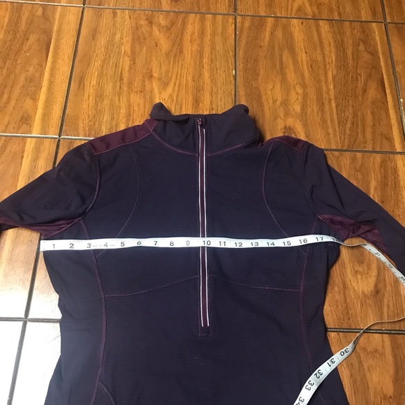 Lululemon"Purple Stripe Star Runner 1/2 Zip Pullover- Size None-Good Condition - Picture 14 of 14